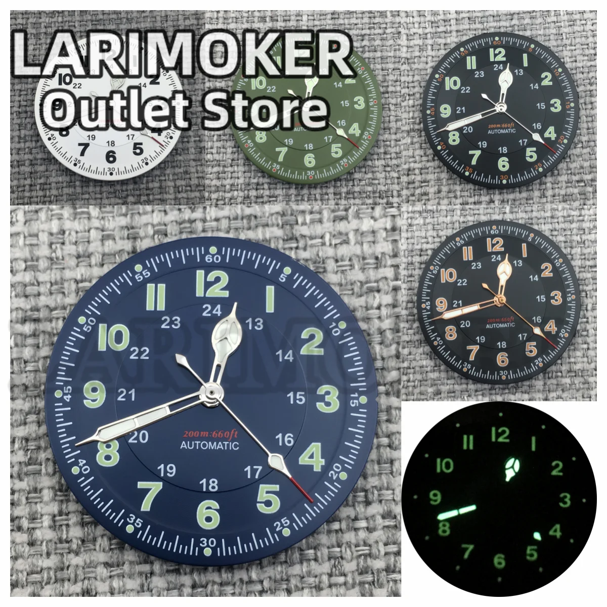 

LARIMOKER watch parts 29MM Roman numeral watch with hands Fit NH35 PT5000 ETA2824 2836 DG2813 Miyota8215 automatic movement
