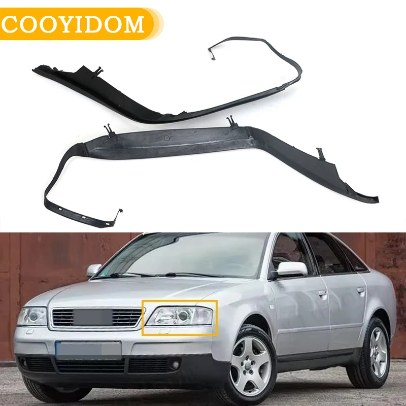 For Audi A6 C5 1998 1999 2000 2001 2002 4B0941191 Car Headlight Seal Strip Waterproof Accessories Under The Headlights Plastic