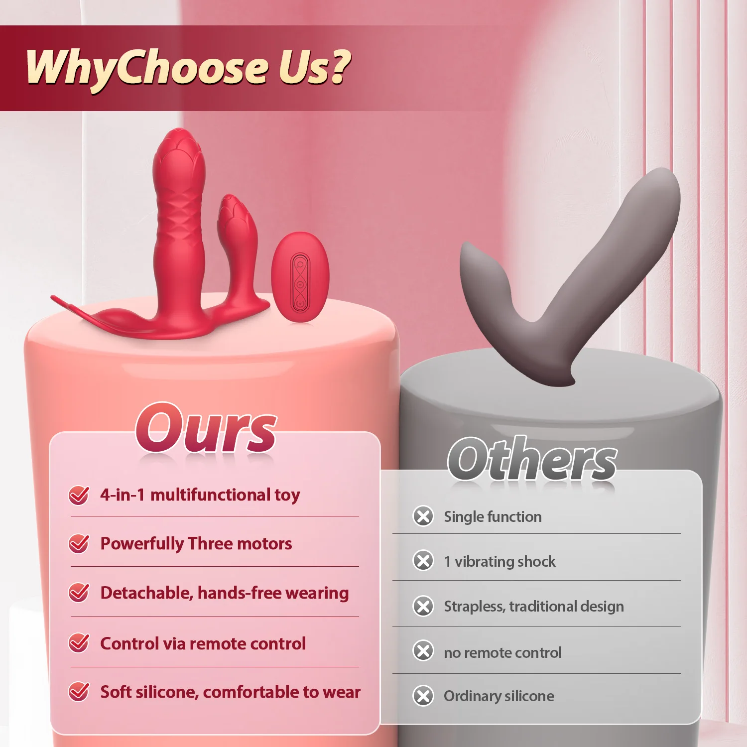 Rabbit Vibrator Wearable Telescopic G Spot Stimulator Remote_voghion.com