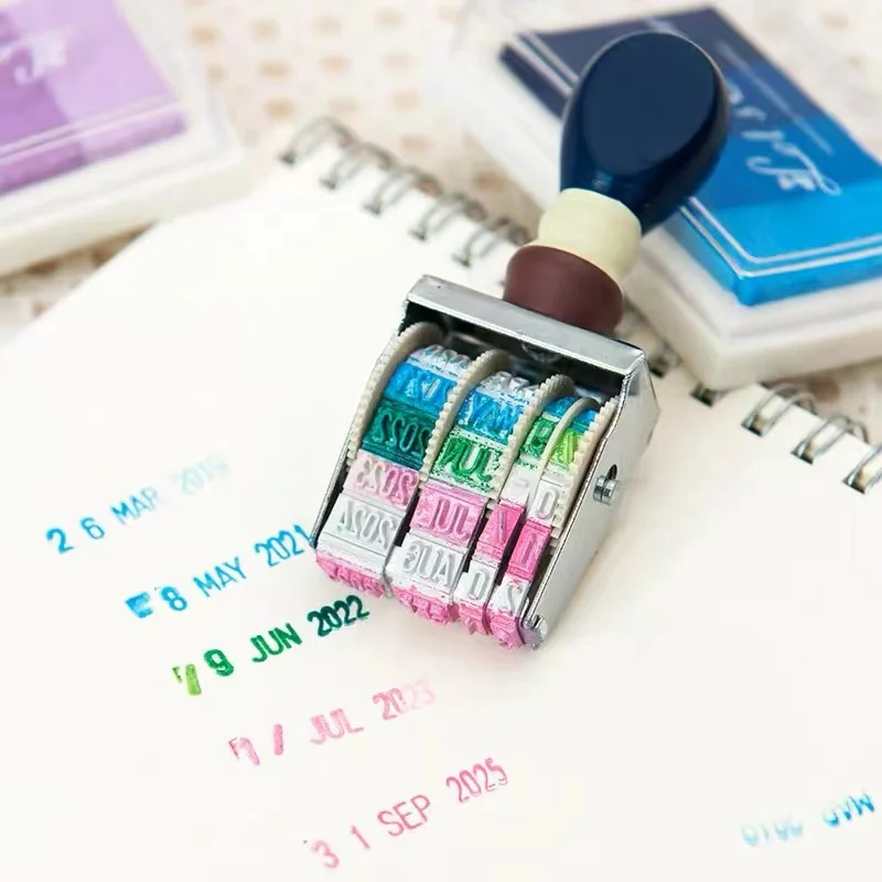 DIY Quatro Cores Gradiente Inkpad Mão Conta Mate Stamp Pad Papelaria Criativa Seal Suprimentos