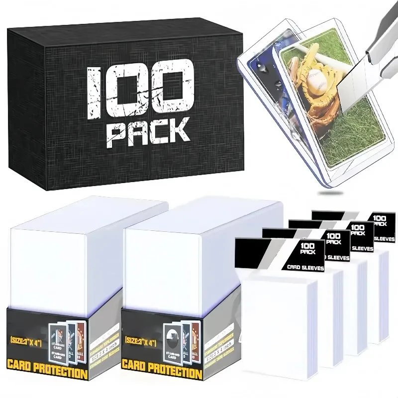 Kpop Idol Photo Sleeve Photograph Game Card Full Coverage Covers 35PT Hard Plastic Baseball Card Holders Anti-scratch Protectors