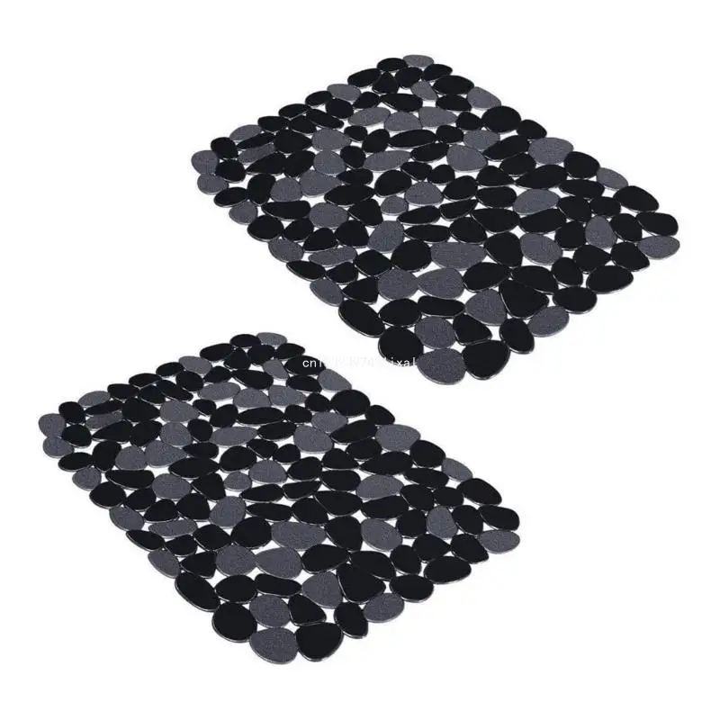 

2pcs Soft Protective Cover Multifunctional Kitchen Sink Countertop Dish Drying Mat Drainage Accessories PVC Glasses Pad