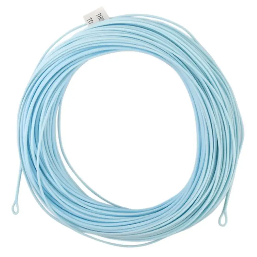 Ligne de pêche à la mouche Maximumcatch AVID Saltwater WF 90FT 8-10WT Flottante Poids Avant avec 2 Boucles Soudées Bleu Sable