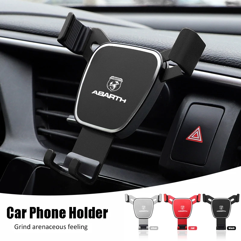 Auto Telefon Halter Schwerkraft Sensing Air Vent Ständer Zubehör Für Fiat Abarth 500e Panda Tipo FR Argo Freemont Viaggio Bravo Punto