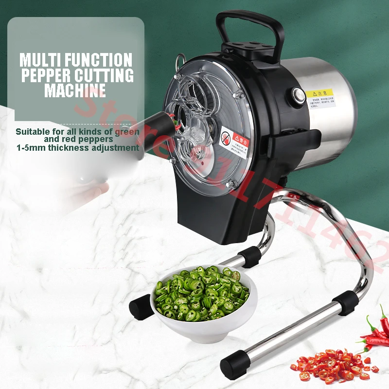 220V Small Green Onion Cutting Machine Multi-function Vegetable Cutter Ginger Shredder Food Processor