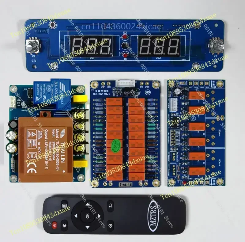 Balance Remote Control Passive Preamp Board with Volume Control and Source Selection