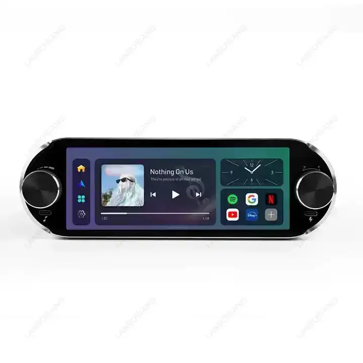 6.86 Inch Universal 1DIN Car Radio, Bluetooth MP5 Player with FM Digital Tuner AUX Input & Steering Wheel Control