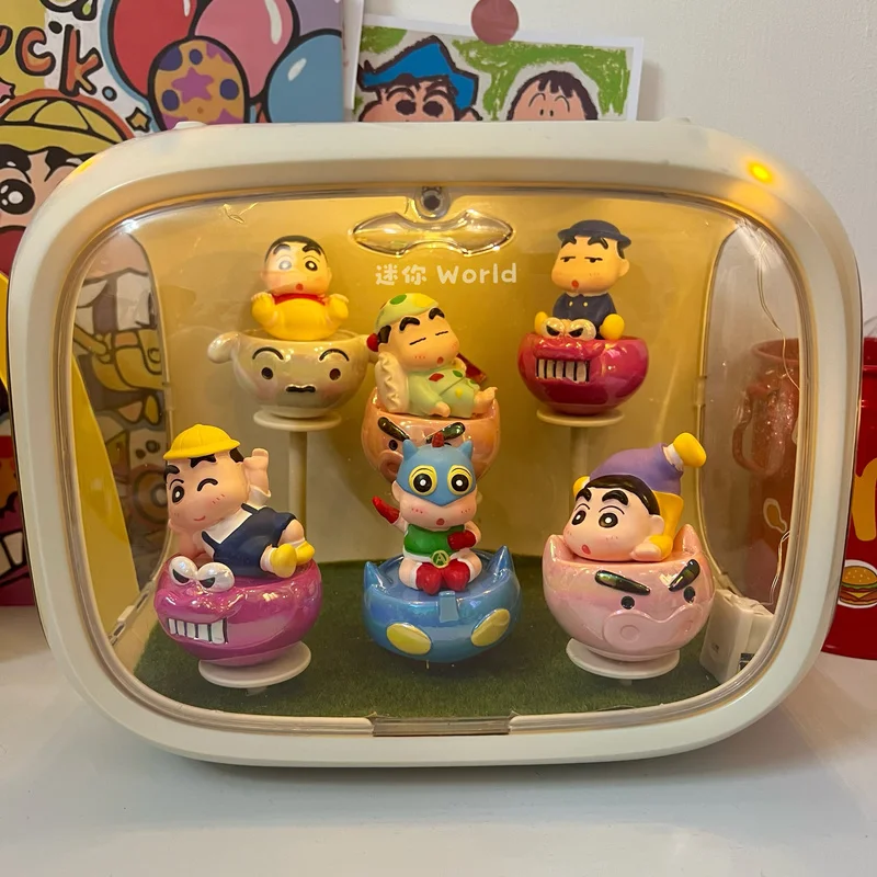 

Карандаш Shin Chan I'm Back Tumbler Shin Chan сюрпризы с глухой коробкой, фигурки, настольные украшения, подарки на день рождения, милые куклы