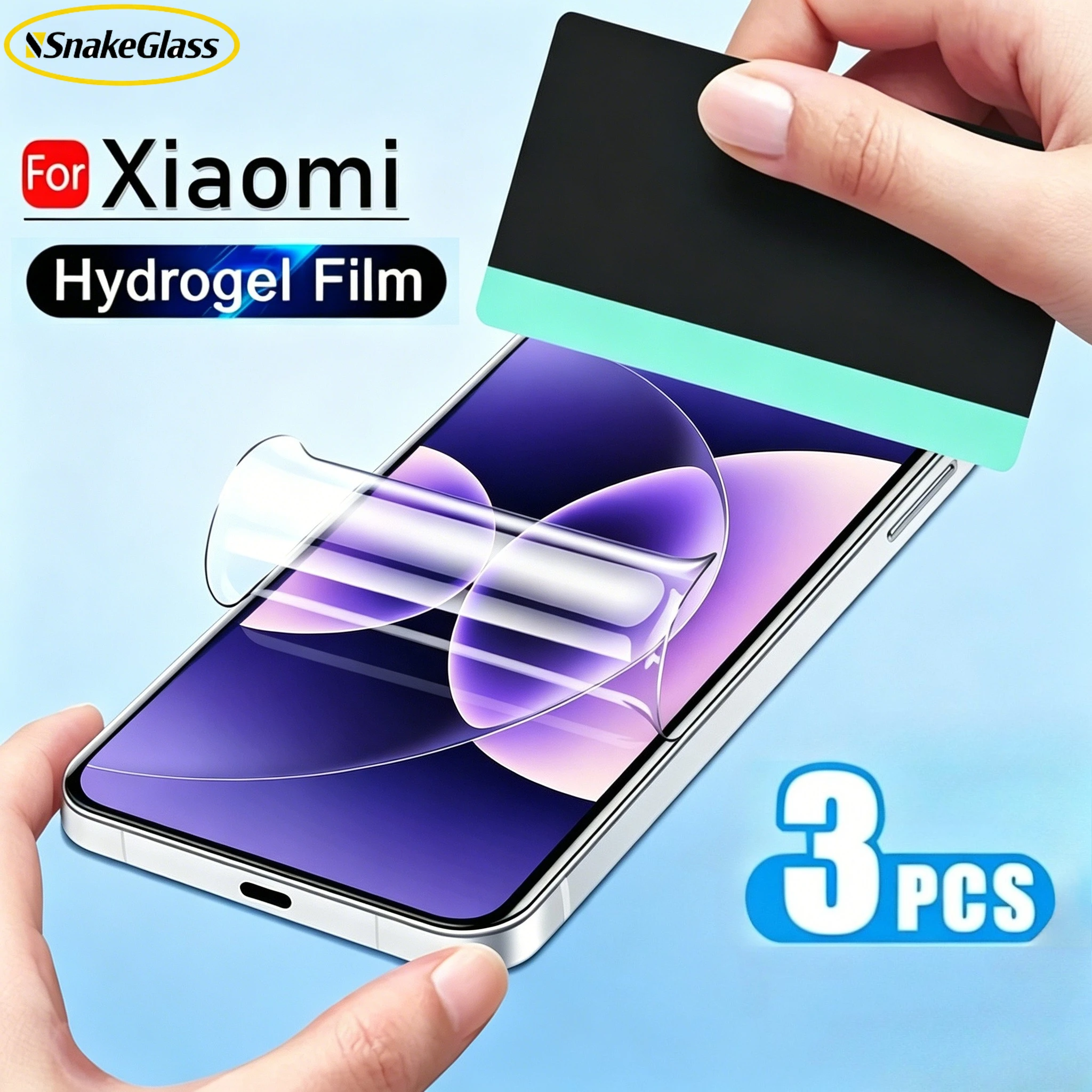 

3PCS Hydrogel Film for Xiaomi 17 Pro Max 15 14 13 12 11 Ultra Screen Protector for Xiaomi 15T 14T 13T 12T 11T Pro Smooth Texture