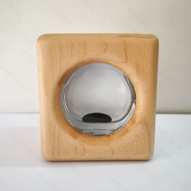 Magnetic Fluid Lamp Wooden Base Rhythm Light Desktop Decoration Music Pickup Light Creative Decompression Ornament Gift