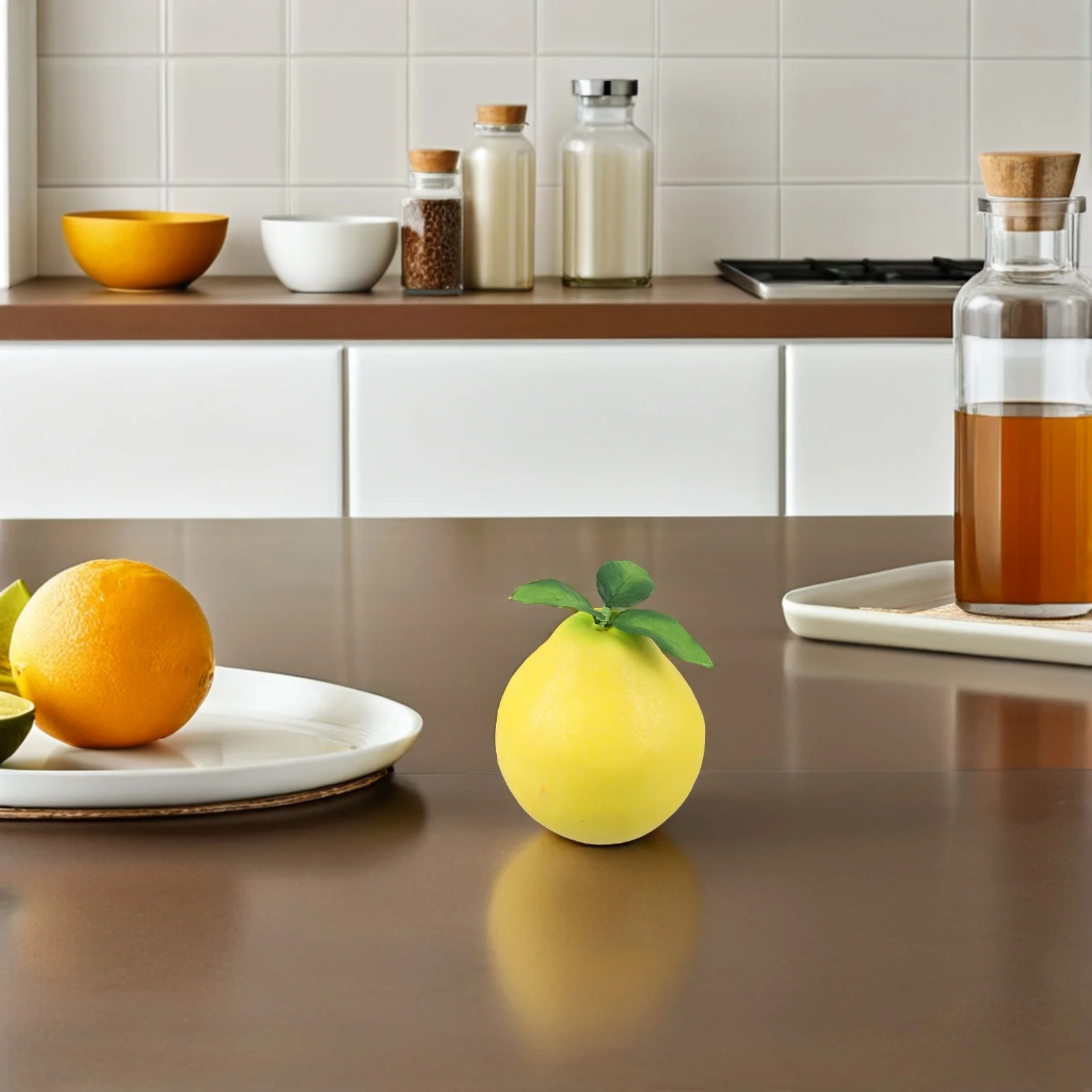 

Lifelike Faux Grapefruit Antenna Topper for Cars Truck Decor Simulation Fruit Ornament Home Shop Supermarket Cabinet Desktop