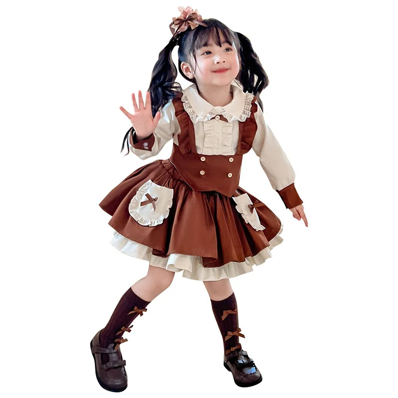 2pcs Spring New Flower Girl Dresses for Weddings Prom Dresses Baby Girl Dress Kids Dresses for Girls Party Dress for Kids Girl