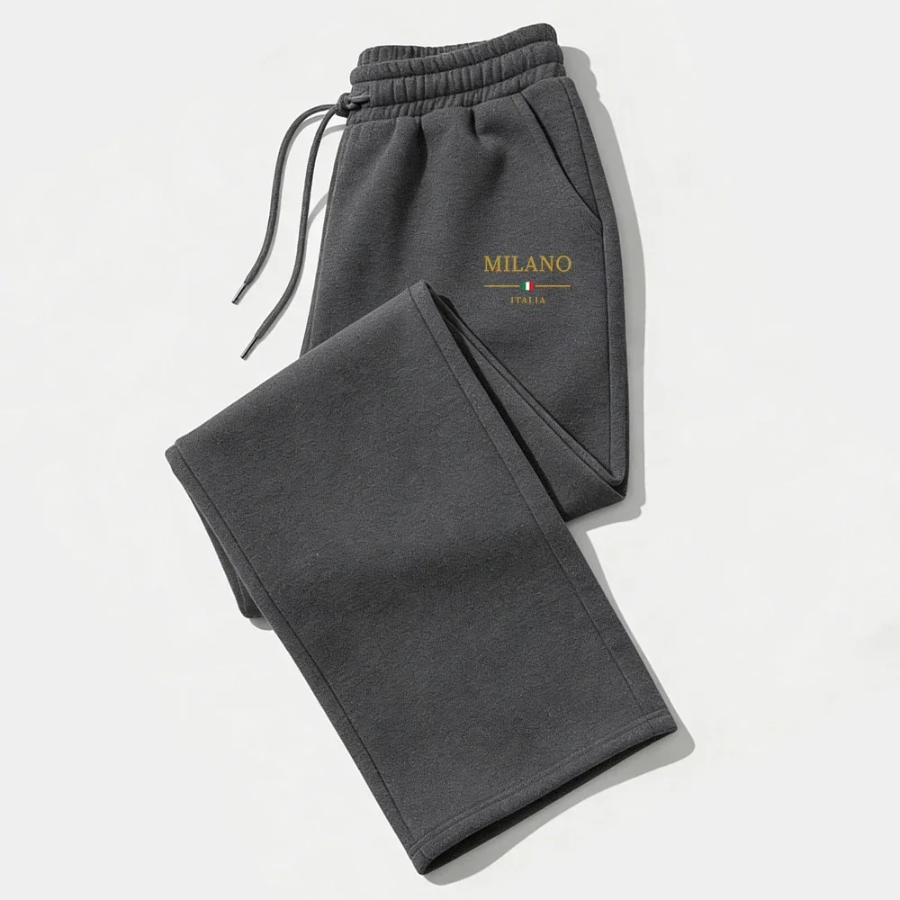 2026 Heißer Verkauf: Jogginghose mit Milan-City-Print für Herren und Damen, Herbst/Winter, lässig, hochwertige Outdoor-Lauf- und Sport-Sweatpants – Detail 5