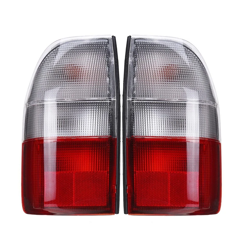 Left Right Rear Light In Clear & Red For Mitsubishi L200 MK4 1995-2006