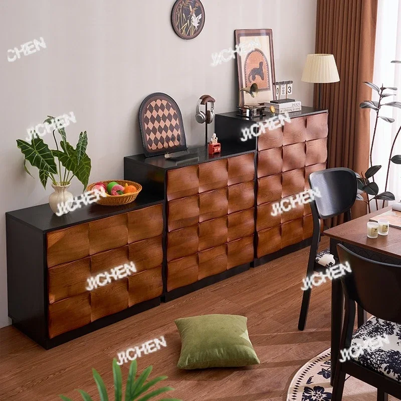 

Neu versandte Artikel chest French simple color matching bedroom solid wood home four-bucket drawer storage cabinet gho