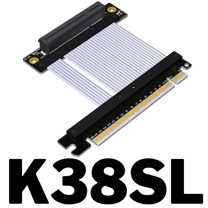 Pci-e x8 Verlängerung kabel adapter x16 16x 8x pcie 4,0 Hoch geschwindigkeit stabilität kann um 1u erweitert werden