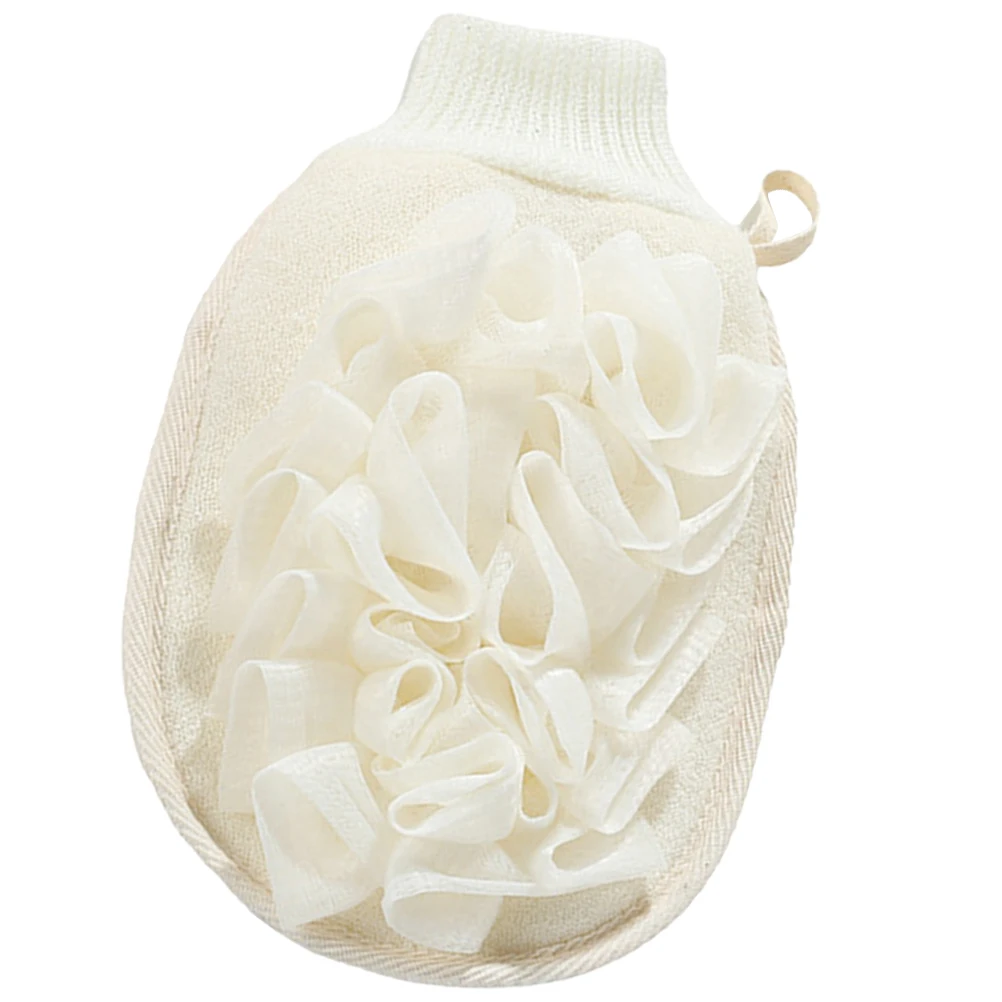 

Перчатки для чистки кожи, двухсторонние мягкие льняные отшелушивающие варежки, варежки для купания, душа, удаление омертвевшей кожи, омоложение