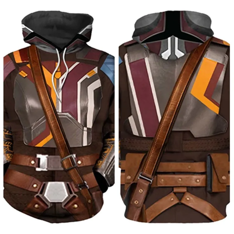 Sabine Cos Wren Cosplay Hoodie para homens e mulheres, moletom com capuz impresso em 3D, fantasia fantasia, streetwear casual, pulôver, adulto