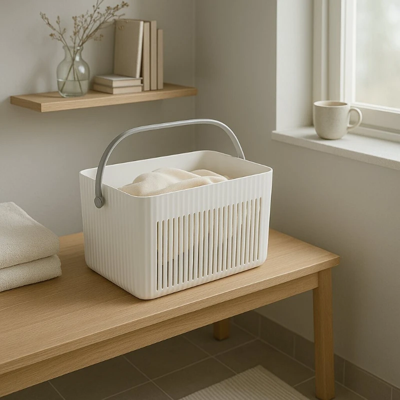 Stylish Foldable Laundry Basket, Household Dirty Clothes Organizer Bin, Decorative Toy Storage Hamper, Bedroom Storage Basket