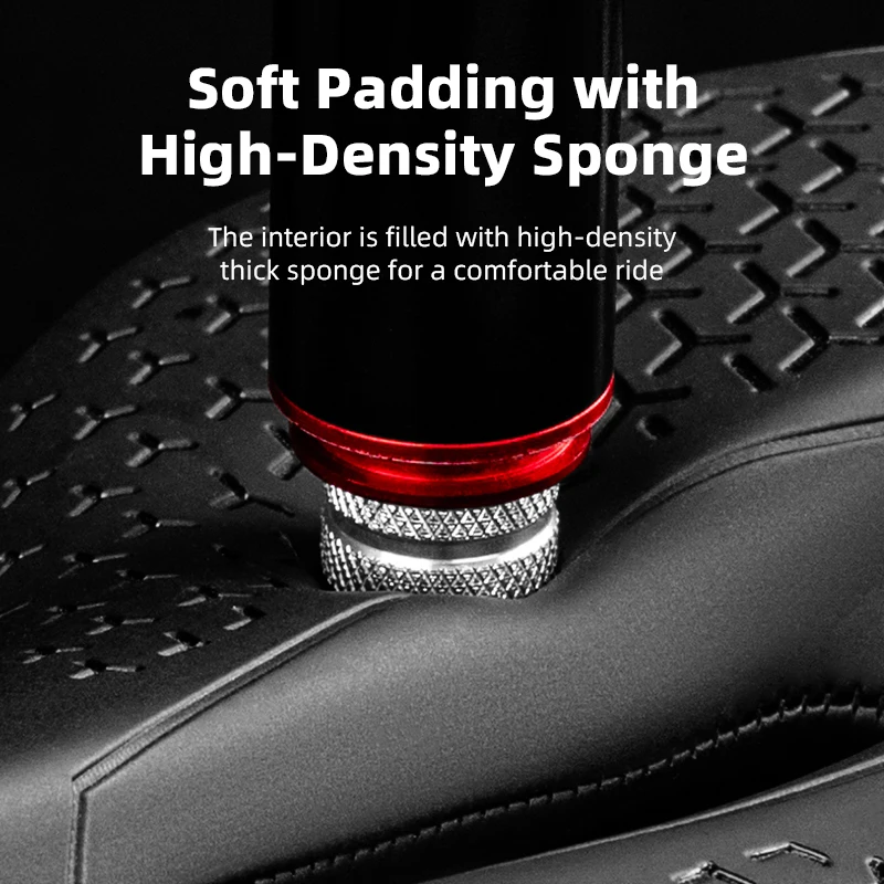 ROCKBROS Lightweight Bicycle Saddle Seat Shock Absorption High Density Sponge Hollow Saddle MTB Race Front Seat Bike Accessories