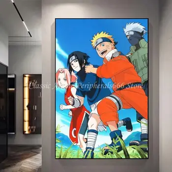 Dekorace s motivem anime Naruto, Kakashi, Uchiha, Itachi Xiao, organizuje plakáty, obrazy na vchodu, nástěnné malby 10 nejlepší prodej plakát s Narutem - №1
