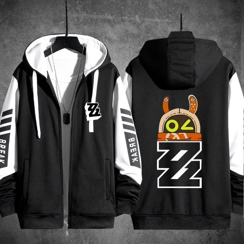 Zenless Zone Zero Hoodie para homens e mulheres, 3D Print, Zip Up, Zip Up, Cosplay Sweatshirt, Jaqueta com capuz Zipper, Casual Sportswear, ZZZZERO, Bangboo