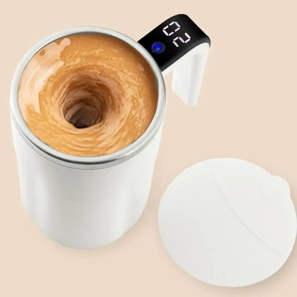 

380ML Self Stirring Mug USB Rechargeable Stainless Steel Electric Coffee Mug Touch Control Intelligent Temperature