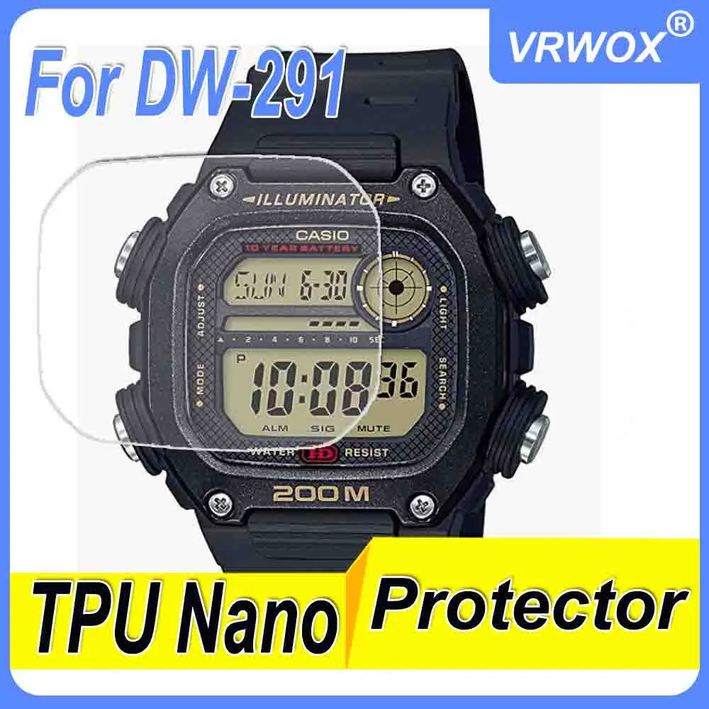 Protector For WS-1600 WS-1700 WS-1400 LW-204 W-218 DW-290 291  GW-M5610 TPU HD Clear Anti-Scratch Nano Screen Protector