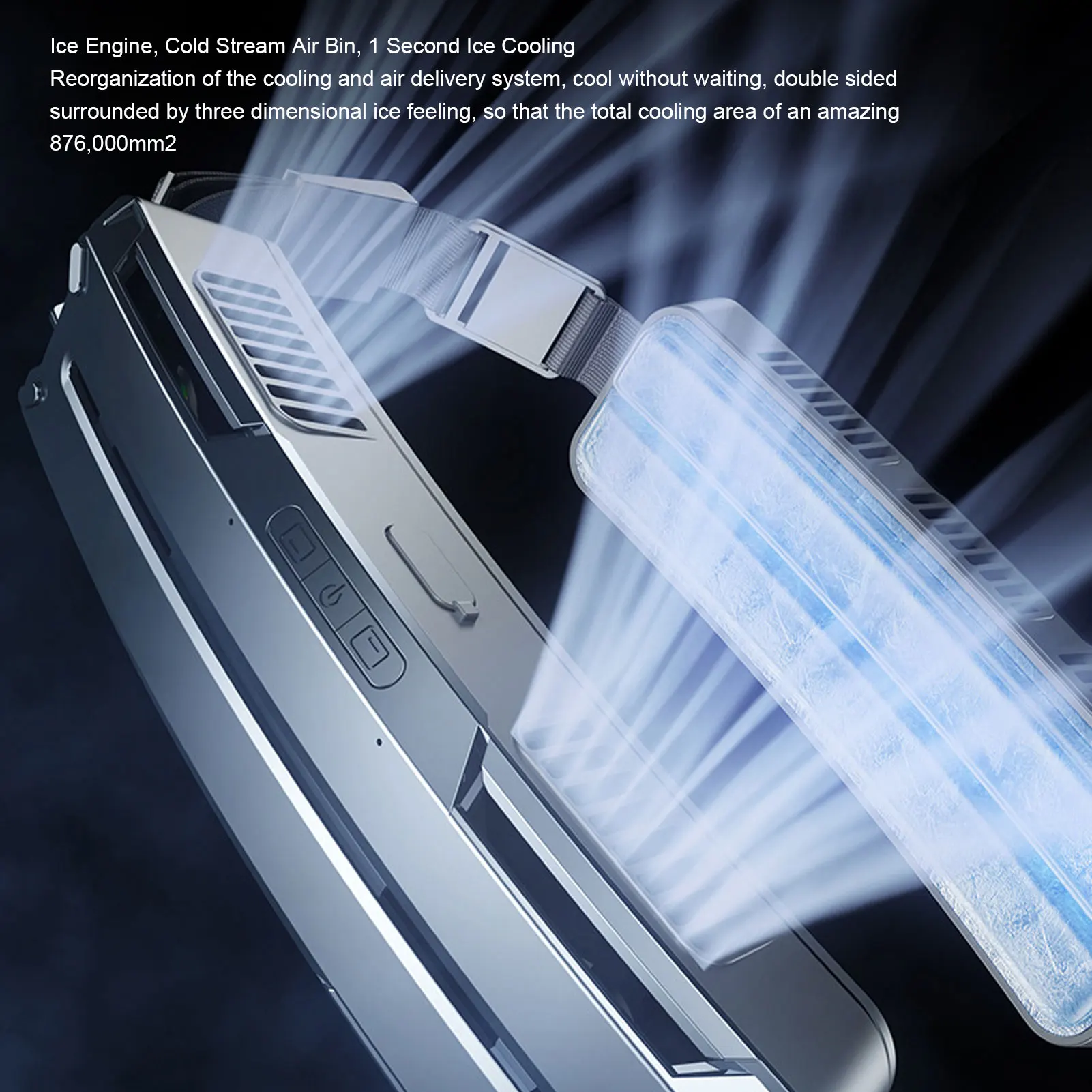 Reiseventilator, tragbarer Taillenventilator, multifunktional, 3 Geschwindigkeiten einstellbar, Eiskompresse, effizienter Weitwinkel-Gürtelventilator für Outdoor-Sportarten