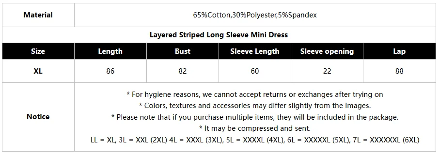 Minivestido feminino primavera em camadas listrado slim manga comprida