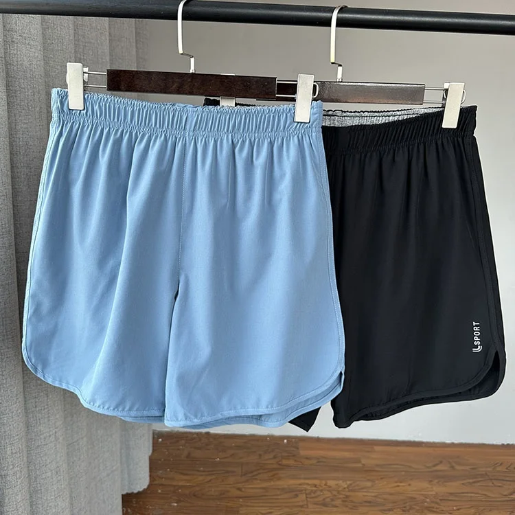 

Мужские спортивные шорты Qui Dry, свободного кроя, тонкие, прямые, длиной 5 дюймов, для бега и активного отдыха, из смесового полиэстера и спандекса