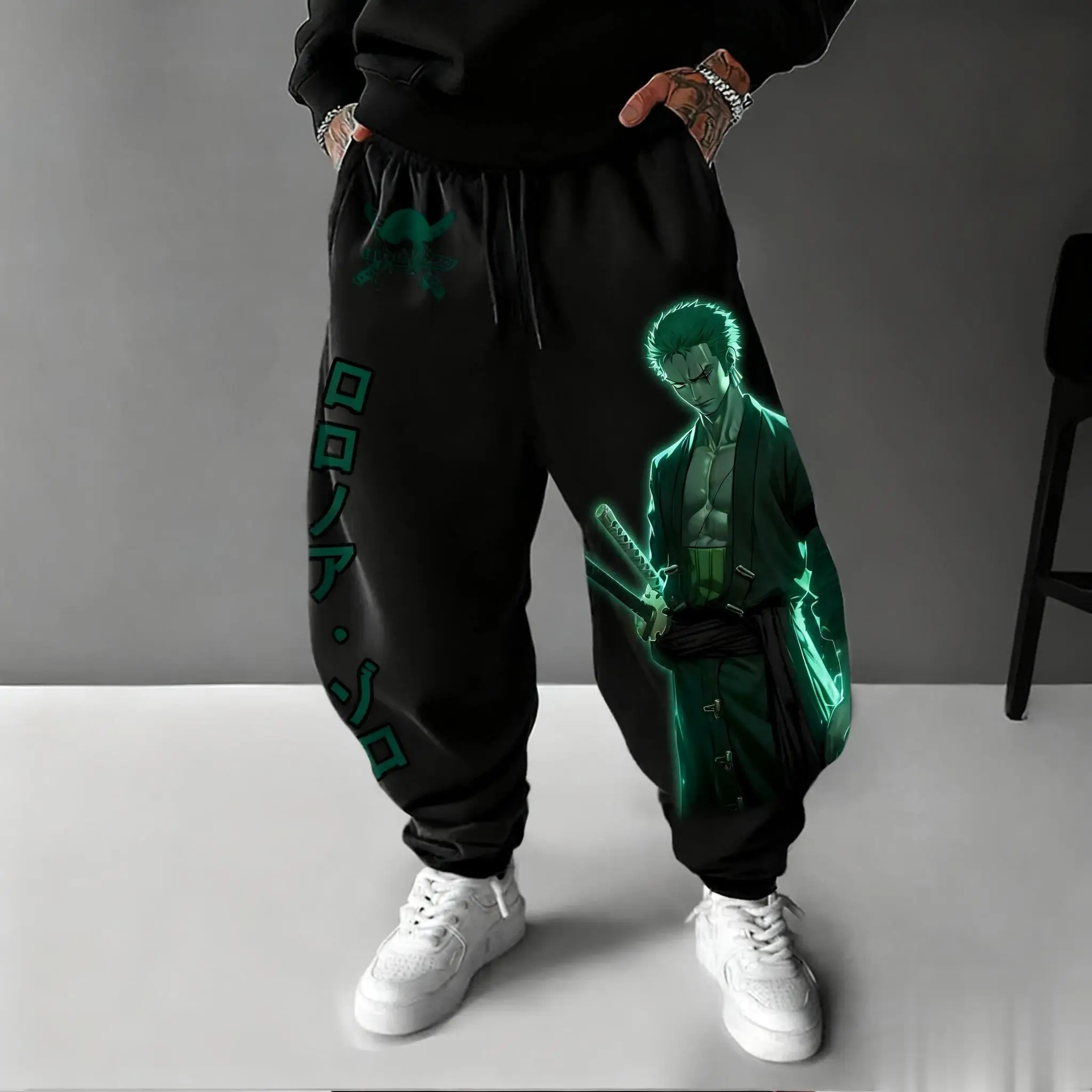 ワンピース ルフィ ゾロ アニメパンツ メンズ レディース ルーズジョガー スウェットパンツ 日本風ストリートウェア カジュアルパンツ 秋冬 2025年新作