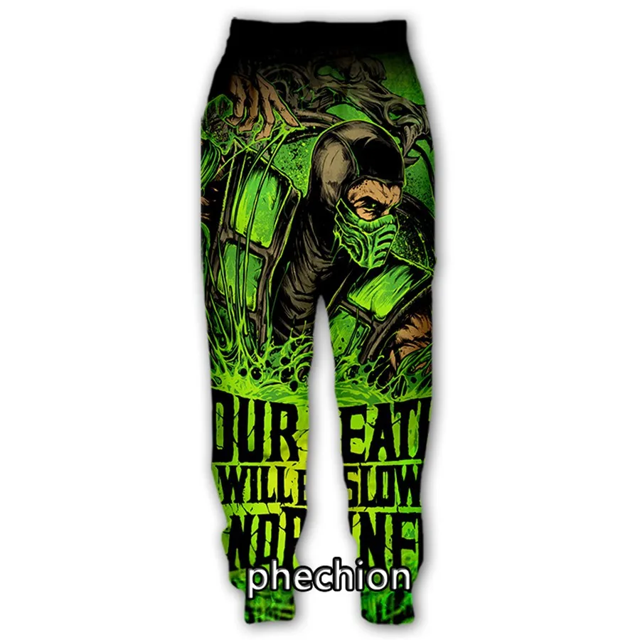 Phechion New Men/Women Mortal Kombat 3D Printed Casual Pants Streetwear Men Loose Sporting Long Trousers K164