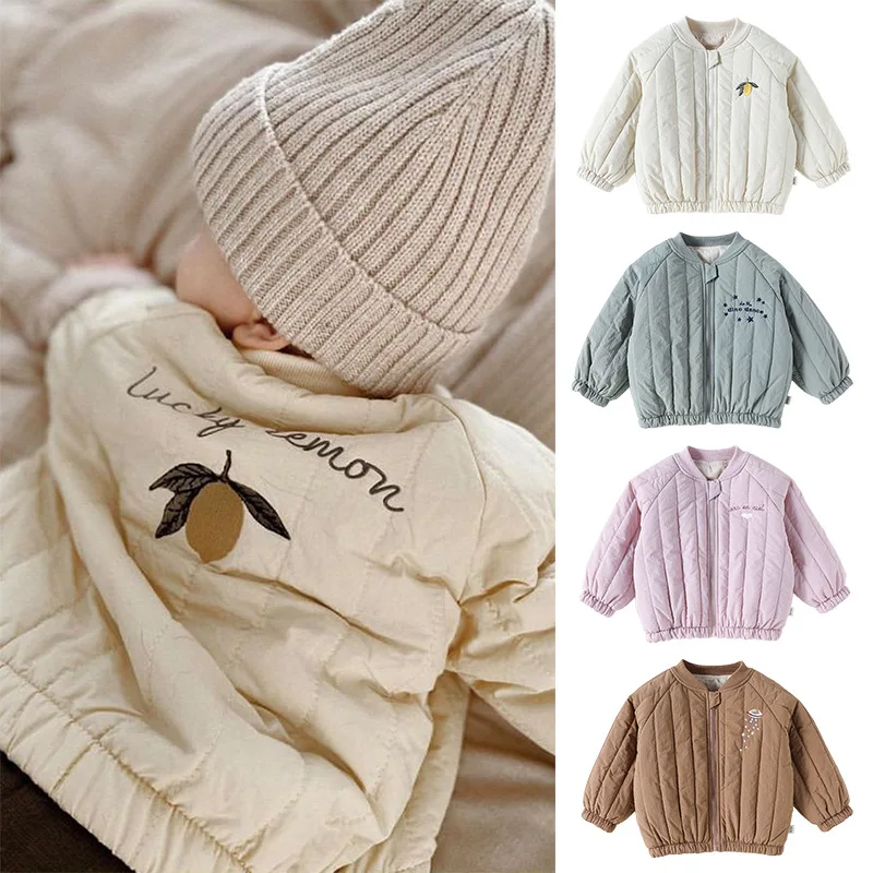 

2025 Winter Infant 0-3Y Girls Parkas Cartoon Print Thick Warm Kids Baby Girls Jacket Casual Quality Toddler Girls Outerwear Coat