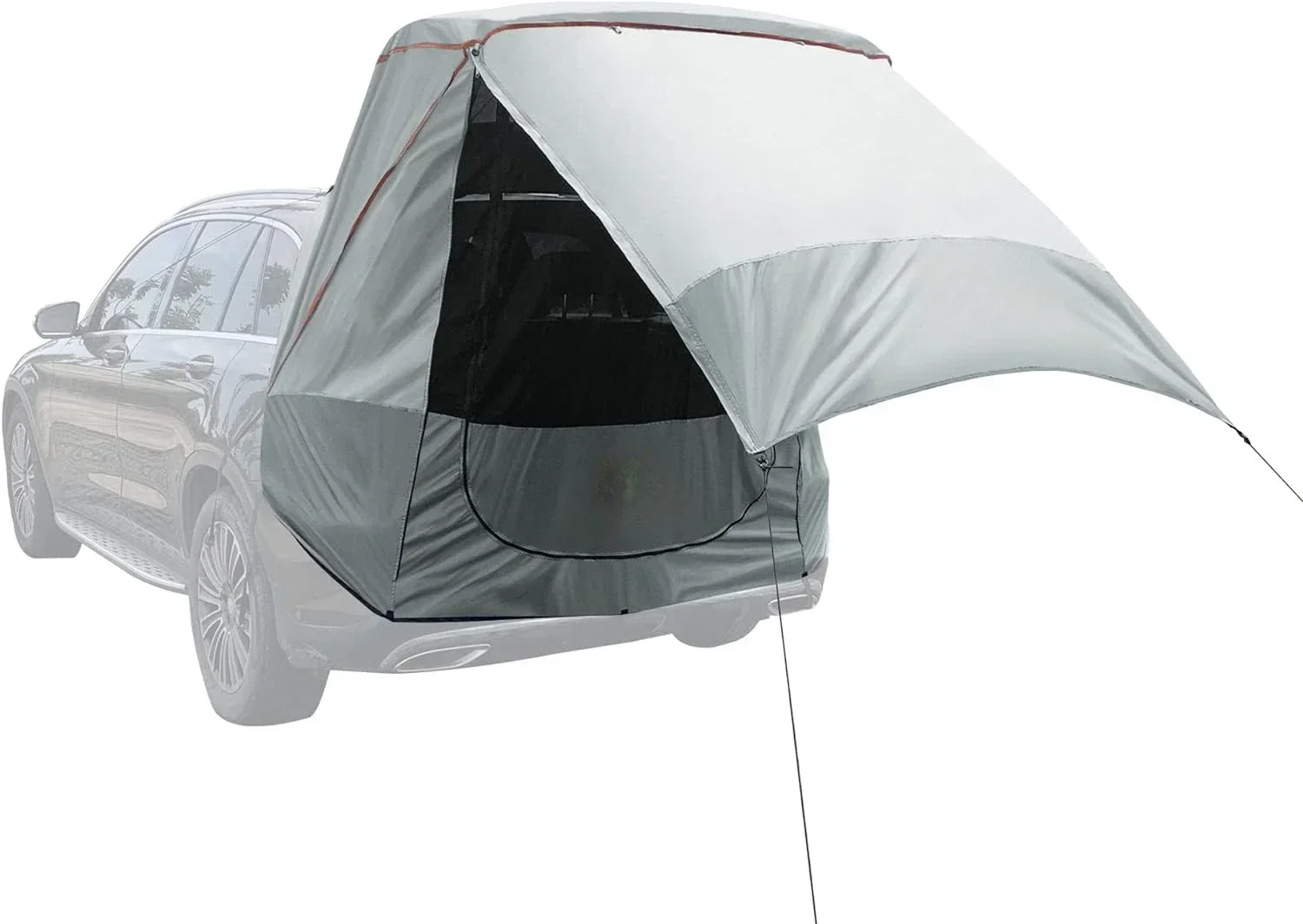 Canopy Tent Easy Set Up Sun Shade with Mesh Netting for Camping Road Trip Park Waterproof 3000MM UPF 50+ Gray (Small)