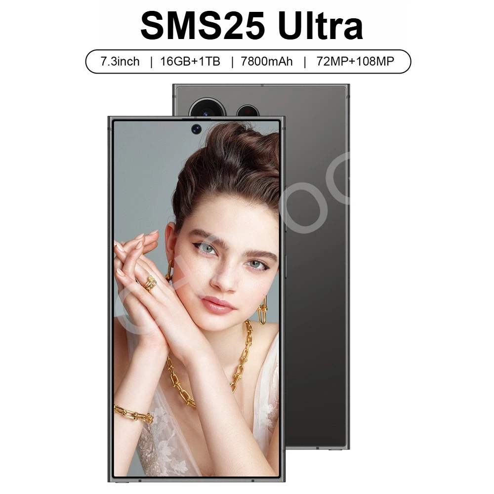 Чехол для планшета 2025 для смартфона SMS25 Ultra, 5G, 7800 мАч, Snapdragon 7,3 HD GPS, 16 ГБ + 1 ТБ, 4K, планшеты с двумя SIM-картами, детский планшетный ПК, Android