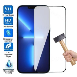 Protector de pantalla de vidrio templado 9D para iPhone, película protectora para iPhone 14, 13, 12, 11 Pro Max mini, X, XR, XS Max, 7, 8 Plus, SE 2020