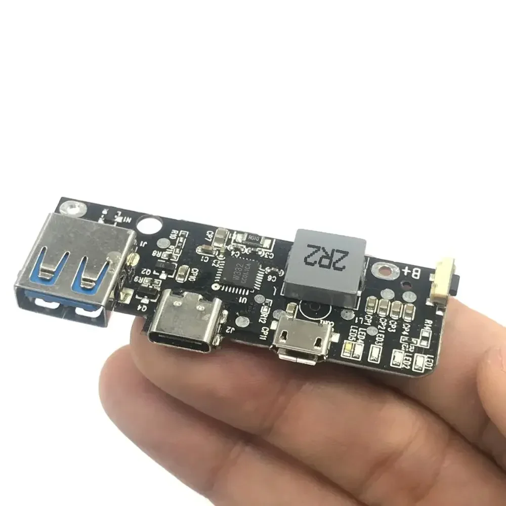 Micro rodzaj USB-C QC 3.0 PD szybkie ładowanie 5V 6V 9V 12V szybka moduł ładowarki do baterii litowej 18650 DIY mobilny powerbank