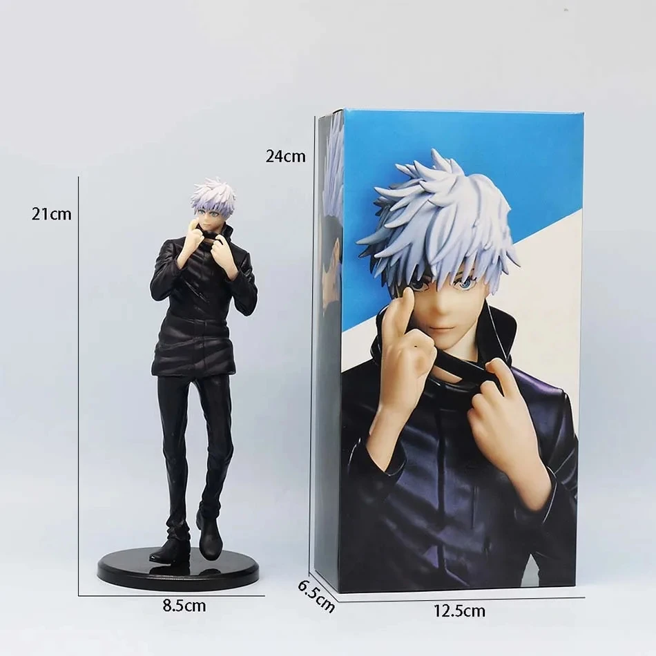 19cm Jujutsu Kaisen Anime-Figur Gojo Satoru Anime-Statue PVC-Actionfigur Sammlermodell Spielzeug Kinderdekoration Puppe