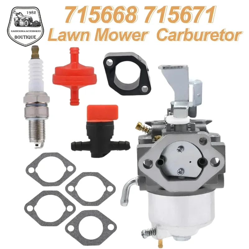 

NEW 715668 Carburetor Replaces 715671 715670 715443 715312 715318 715505 715121 Fits 185432 185436 185437 185462 187432 187437