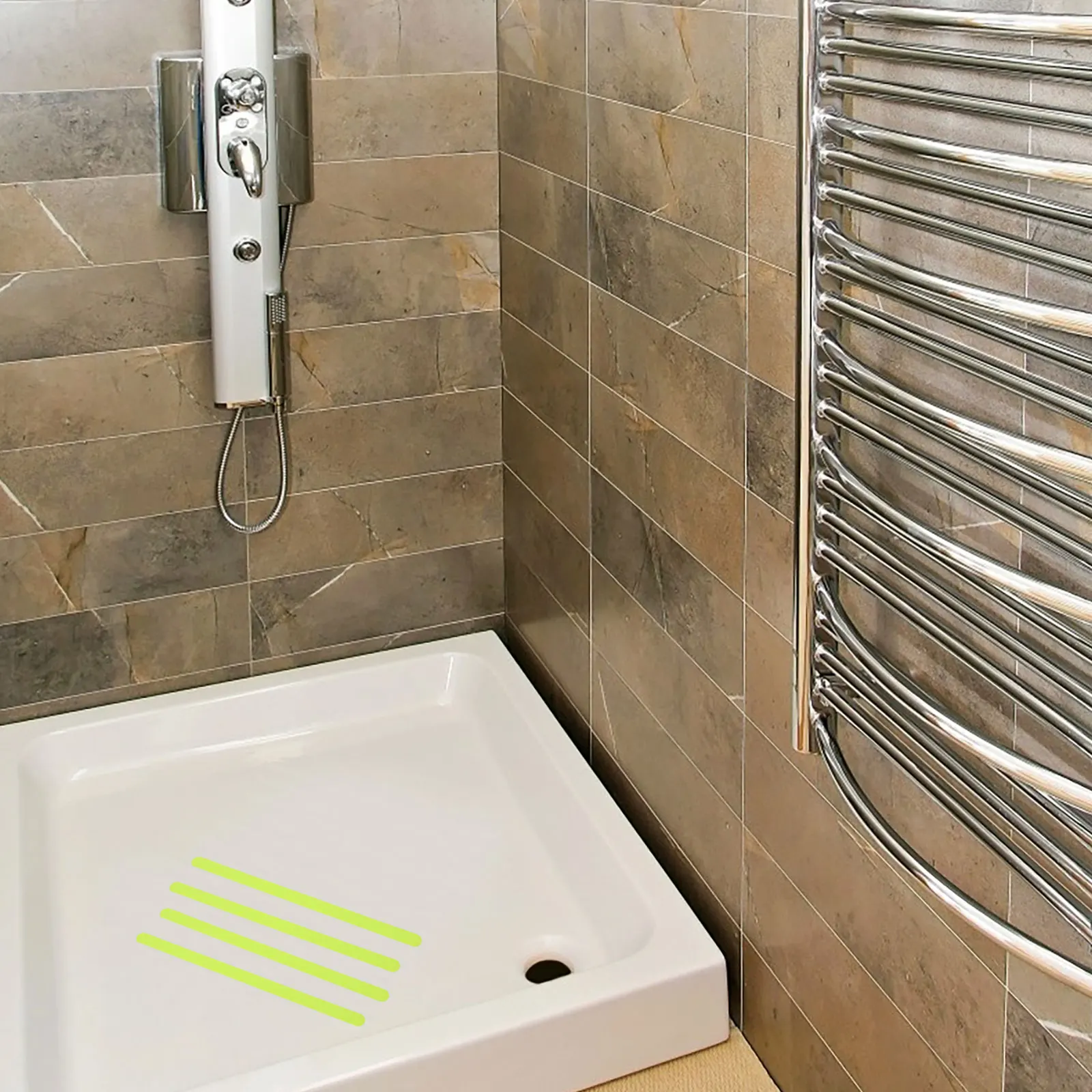 

24pcs Non Slip Stickers Tub Bath Grips Bathtub Mat Green Shower Strips Kids Safety Anti Slips Floor Decals Waterproof