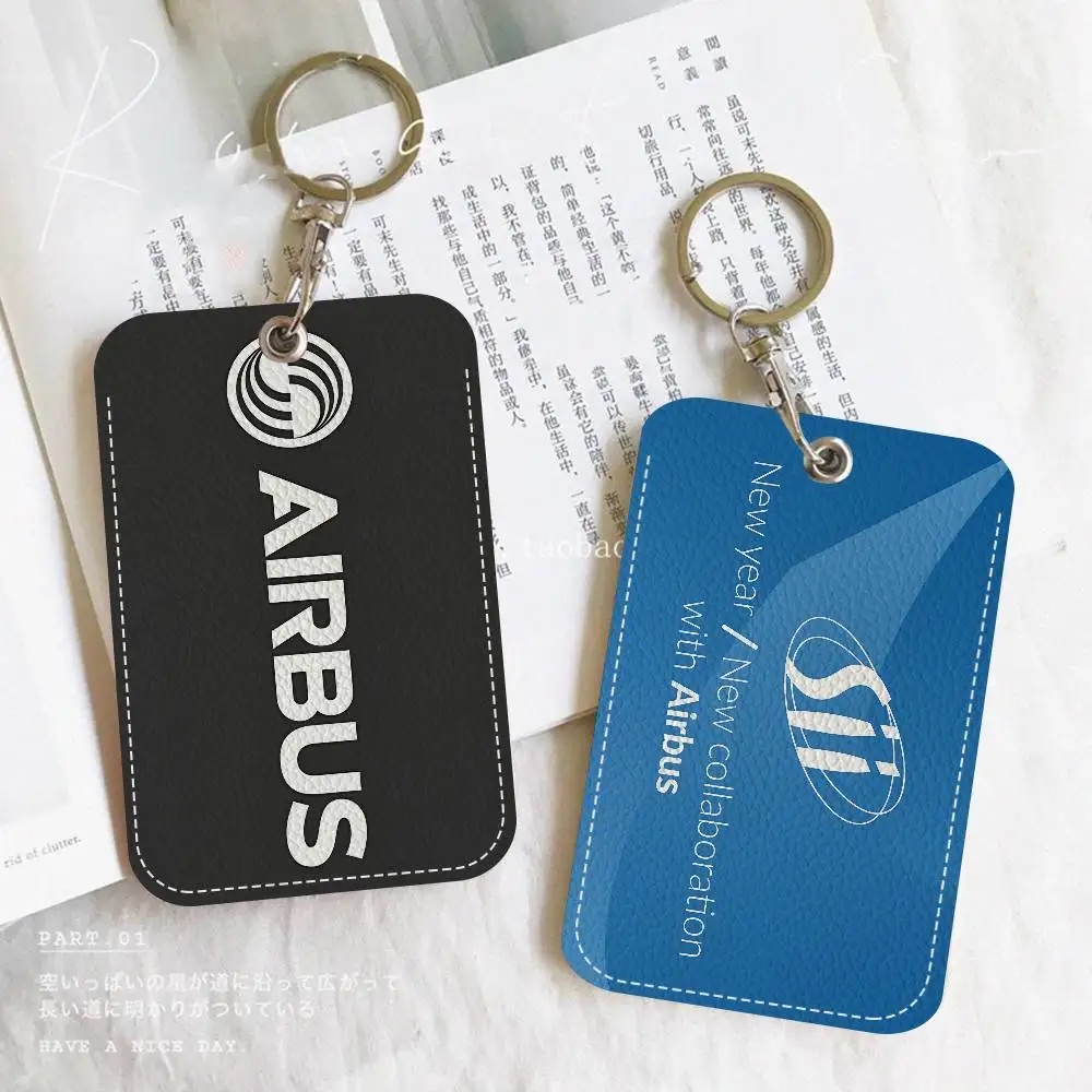 

Кожаный чехол для карт доступа A-Airbus, 1 шт., держатель для карт, брелок для ключей, брелок для пропусков, чехол для ID-карт