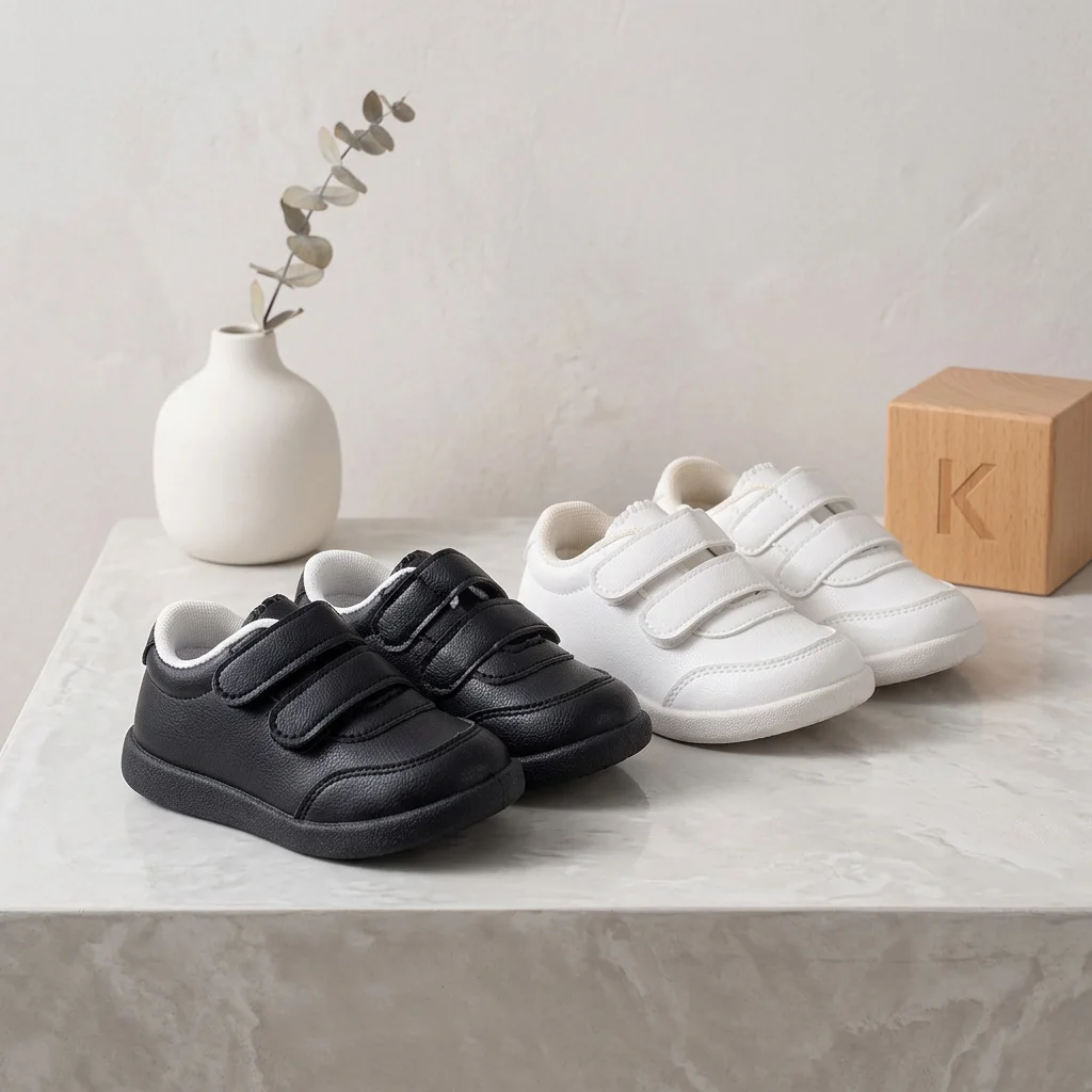 New Arrival Unisex Daily Outdoor Non-slip Lightweight Comfortable White Sneakers Toddlers First Walking Shoes EK9S101/220
