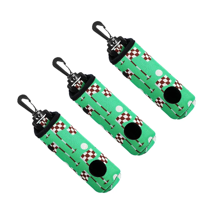 Golf Ball Waist Bag Portable Golf Ball Bags Holder Storage Bag Pouch Golf Ball Waist Mini Golf Ball Container Can Hold 3 Balls