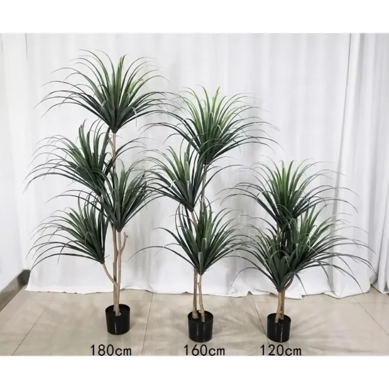 

120cm 160cm 180cm Home Decor Trees Garden Decorations Indoor Outdoor Fake Plants Artificial Big High Trees Dracaena