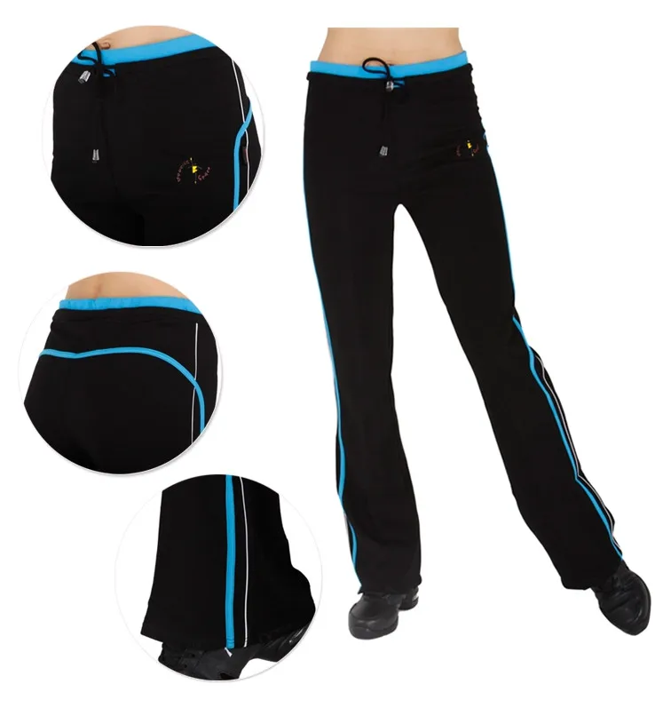 Длинные брюки для тренировок Fitn, женские брюки для кадриль, гимнастики, весенне-осенние красивые женские брюки для танцев