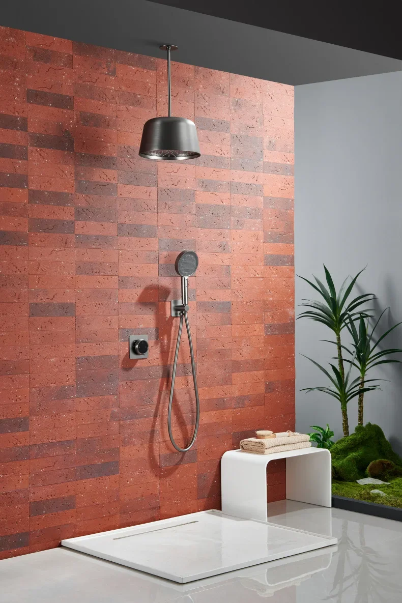 Ruskin Concealed Showers Hydroelectric Power Generation Wall-mounted Hotel Project Embedded Showers