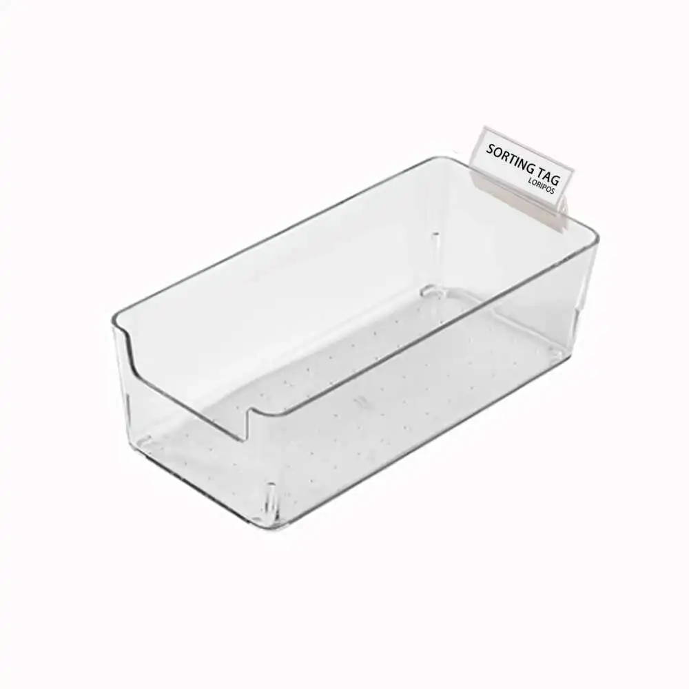 Storage Bins Plastic Label Gripper, Container Box Sign Clip On Edge Price Tag Holder Merchandise Name Card Display Holder