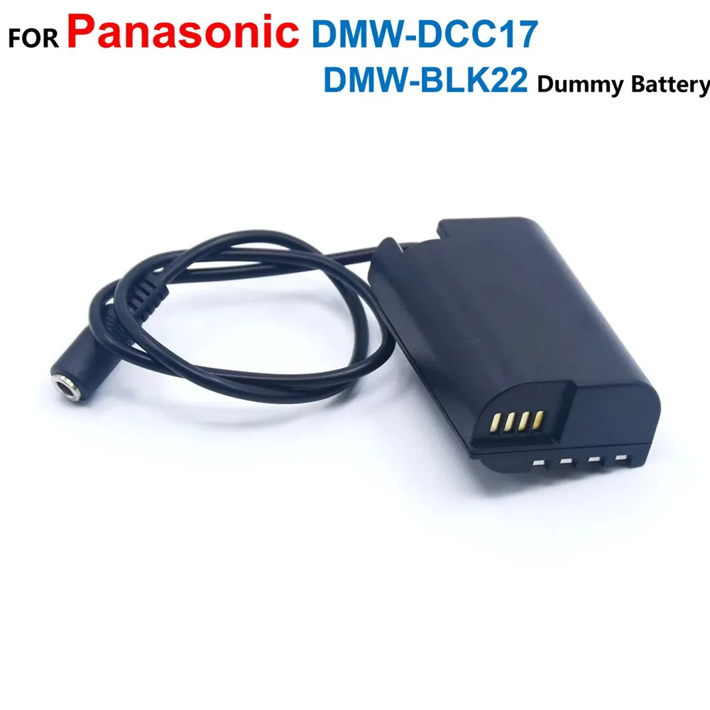 

DMW-DCC17 DC Coupler Adapter DMW-BLK22 Dummy Battery For Panasonic Lumix S5 DC-S5 DC-S5K GH6 Camera