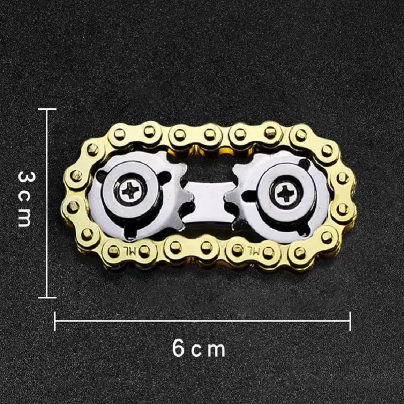 New Sprockets Flywheel Fingertip Gyro Fidget Spinner Antistress Anxiety Metal Bike Chain EDC Spinner Fidget Toy Adult Kids Gifts